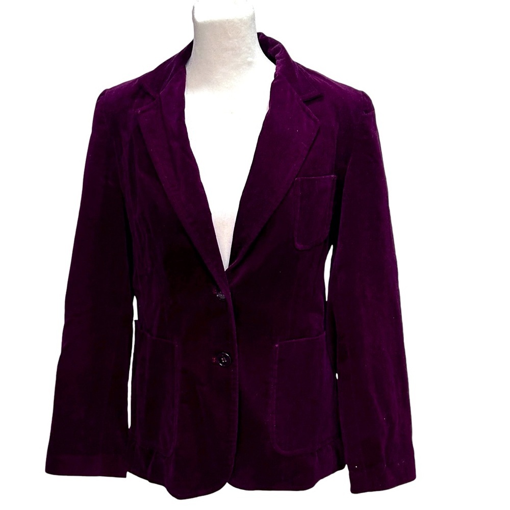 Barclay Square Burgundy Color Corduroy Blazer Size 8
